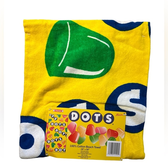 COPY - Tootsie Roll Towel POPS Charms Blow Pop Lollipop Dots candy Beach Towel … - Picture 2 of 11